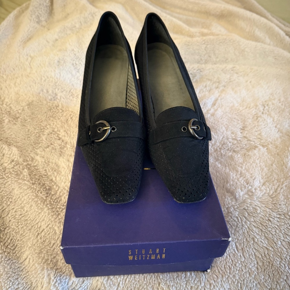 Vintage Stuart Weitzman Nicnic Ultrasuede Heels